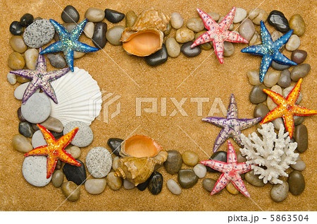 Blank message on the sand 5863504