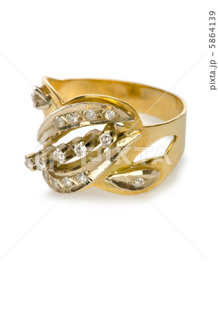 Jewellery ring isolated on white Jewellery ring isolated on white 5864139