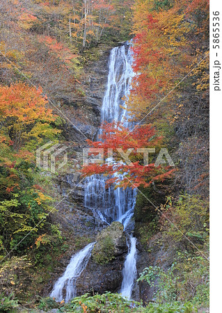 秋の唐沢の滝　 5865536