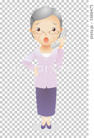 老年女性イラスト 老年女性イラスト 5866475