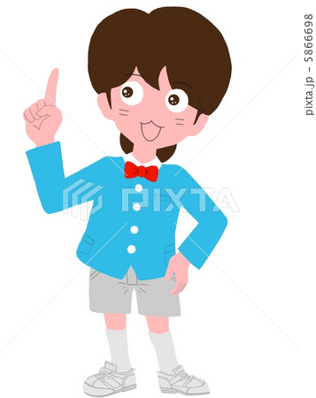 おすすめポーズの少年 5866698