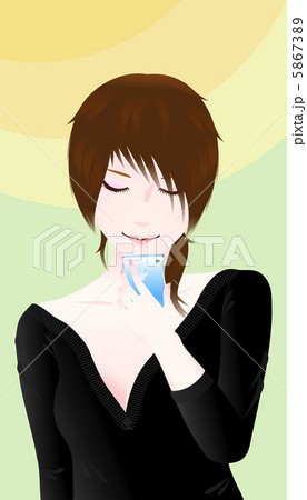 スマホを見る女性 5867389