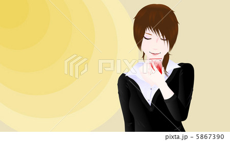 スマホを見る女性 5867390