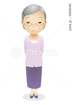 老年女性イラスト 5868096