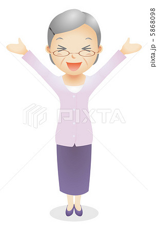 老年女性イラスト 5868098