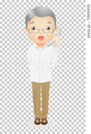 一個老男性例證 一個老男性例證 5868408
