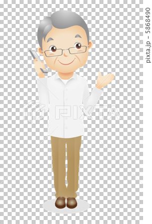 老年男性イラスト 5868490
