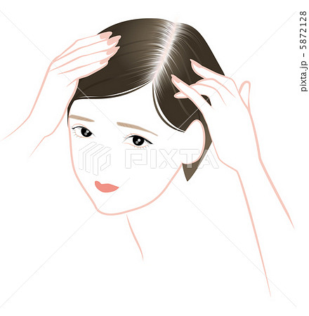 ミドルの女性の髪の悩み 5872128