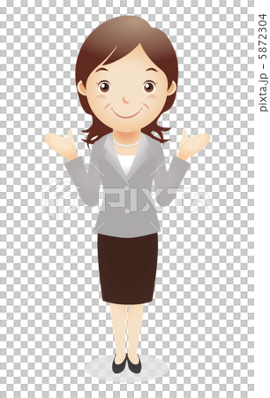 熟年女性イラスト 5872304