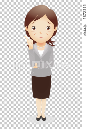 熟年女性イラスト 熟年女性イラスト 5872316