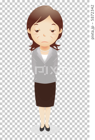 熟年女性イラスト 5872342