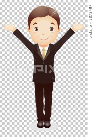 熟年男性イラスト 5872497