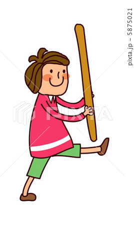 Portrait of Boy showing victory sign 5875021