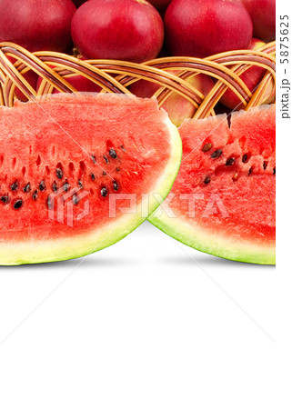 Watermelon and apples 5875625