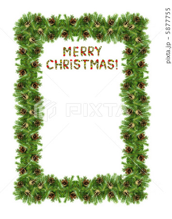 Christmas card with a christmas ornamen 5877755