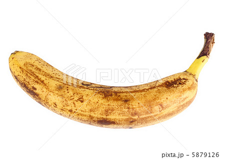 Single old yellow banana 5879126
