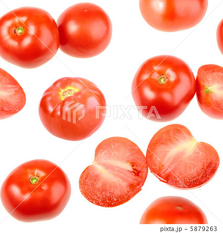 Seamless pattern with red fresh tomatos Seamless pattern with red fresh tomatos 5879263