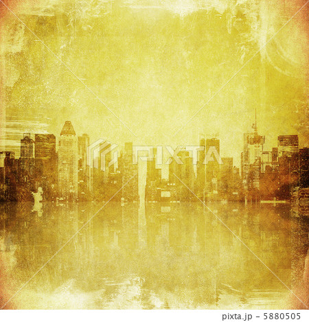 grunge image of new york skyline 5880505