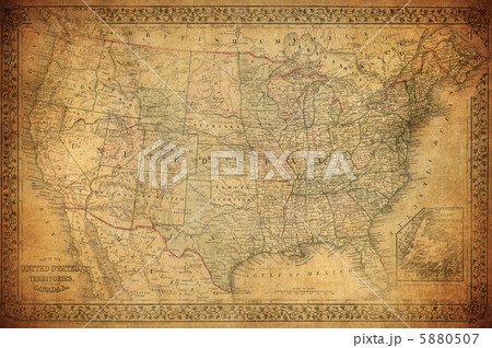 Vintage map of United States 1867 Vintage map of United States 1867 5880507