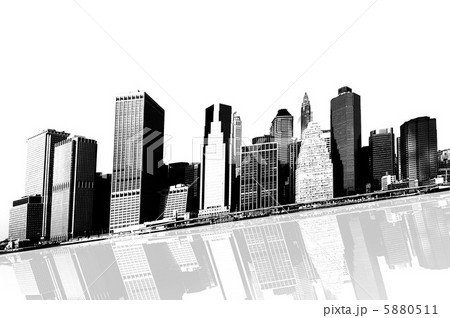 cityscape - silhouettes of skyscrapers cityscape - silhouettes of skyscrapers 5880511