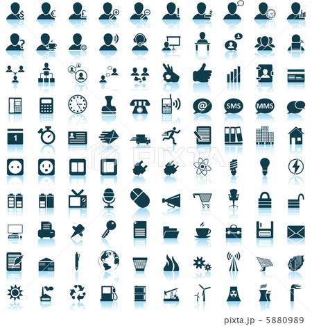 business and office icon set 5880989