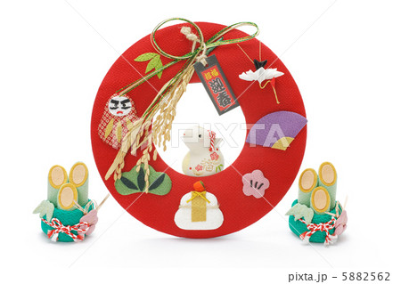 巳年 年賀素材 正月飾りと蛇 巳年 年賀素材 正月飾りと蛇 5882562
