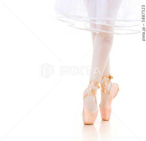 Ballerina Legs closeup. Ballet Shoes. Pointe Ballerina Legs closeup. Ballet Shoes. Pointe 5887523