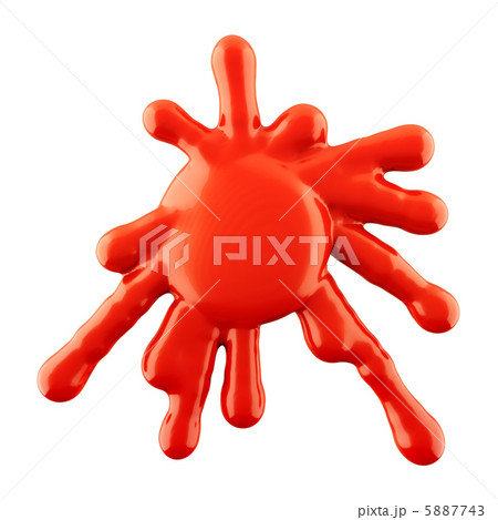 Splashes of red liquid paint and ink isolated Splashes of red liquid paint and ink isolated 5887743