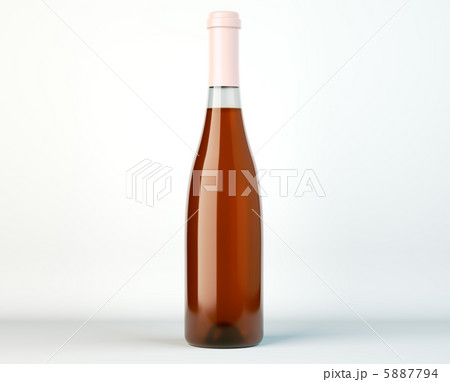 Corked bottle of white wine or brandy 5887794