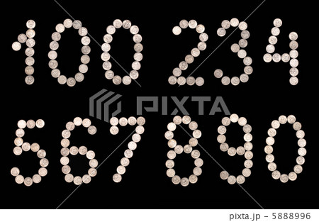 numbers set of money coins numbers set of money coins 5888996