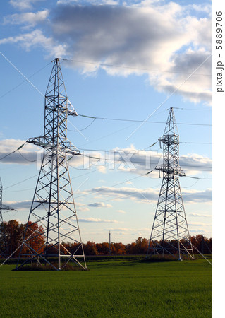 electricity cable communication towers 5889706