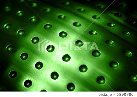 spherical metal green surface background with holes 5890786