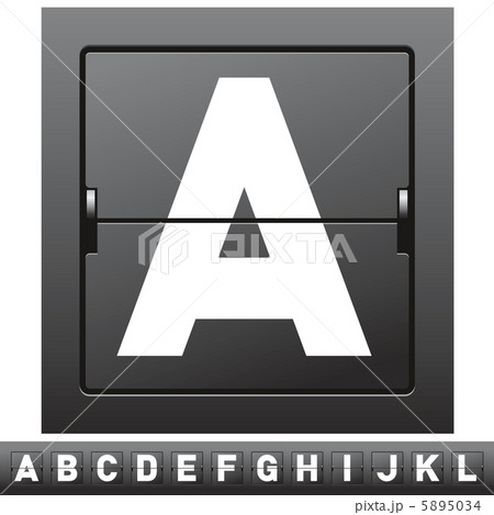 mechanical scoreboard alphabet 5895034