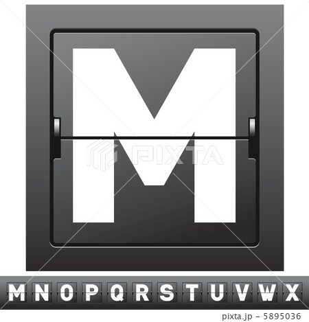 mechanical scoreboard alphabet 5895036