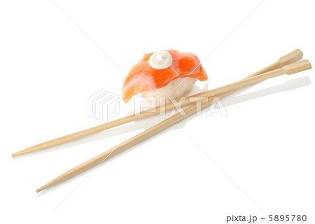 Wooden chopsticks and sushi 5895780