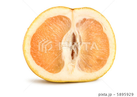 Ripe grapefruit isolated 5895929