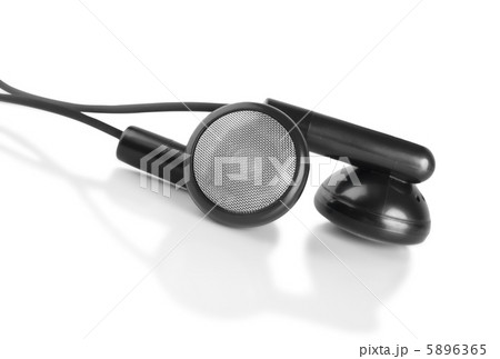 Black headphones isolated 5896365