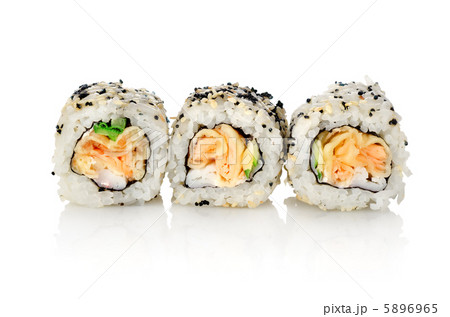 Three rolls on a white background 5896965