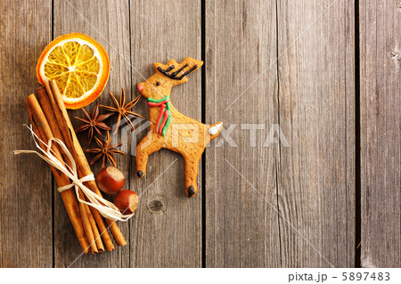 Christmas homemade gingerbread deer cookie 5897483
