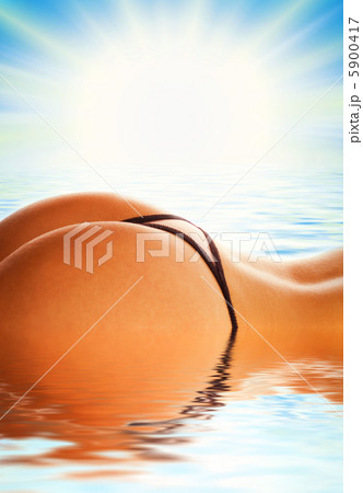 Beautiful girl in a sea Beautiful girl in a sea 5900417
