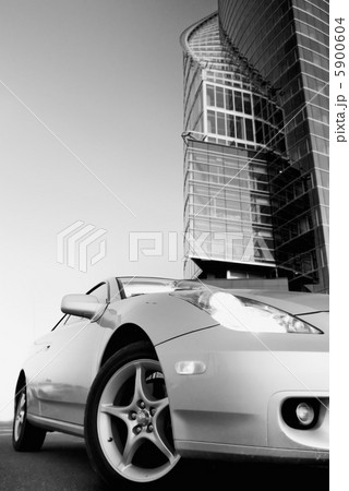 Monochrome picture of a sport car 5900604
