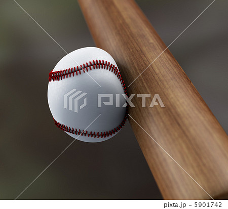 野球 スイング ミート バットのイラスト素材