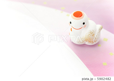 巳年 年賀素材 笑顔の白巳 巳年 年賀素材 笑顔の白巳 5902482