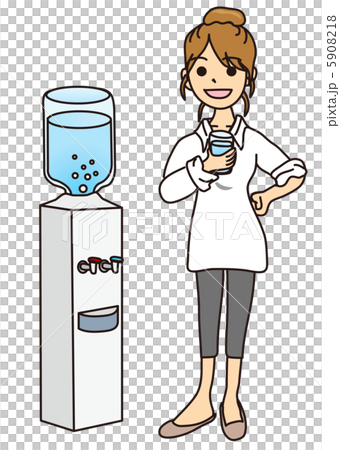 ウォーターサーバーと女性 5908218