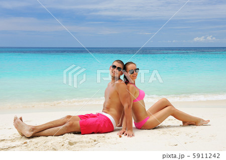 Couple on a beach 5911242