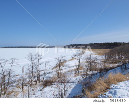 雪の風蓮湖 雪の風蓮湖 5913430