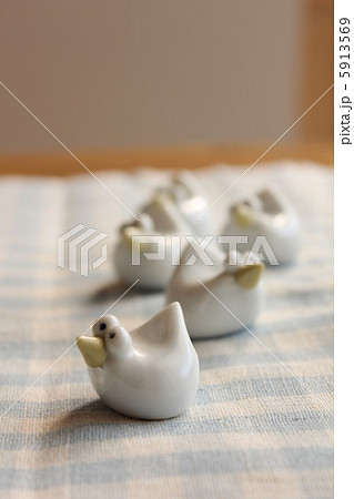 白いあひるの箸置き 白いあひるの箸置き 5913569