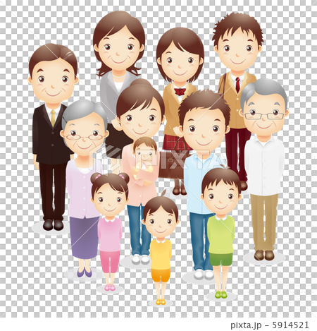 大家族イラスト 5914521