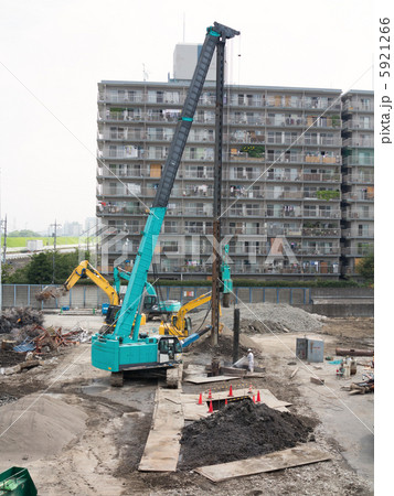 ビル建設の基礎工事 ビル建設の基礎工事 5921266