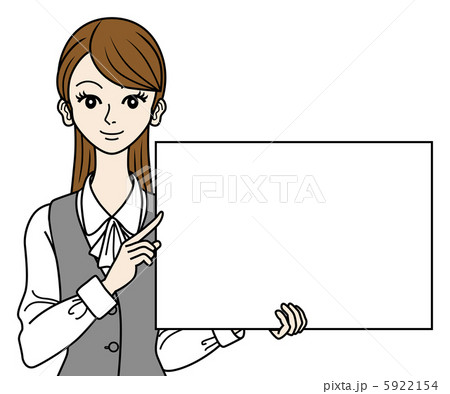 OL/ホワイトボード/バストアップ 5922154